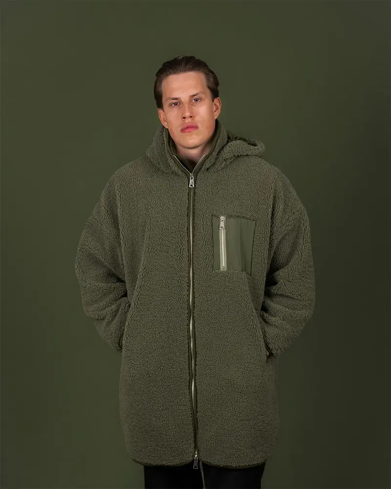 Paikka Human Sherpa Jacket SUMU Olive Unisex