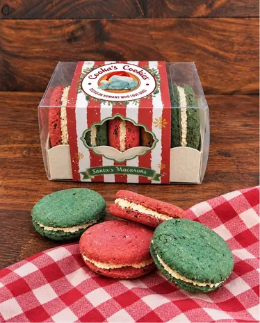 Cooka's Cookies Cooka's Cookies Kerst Doggie Macarons
