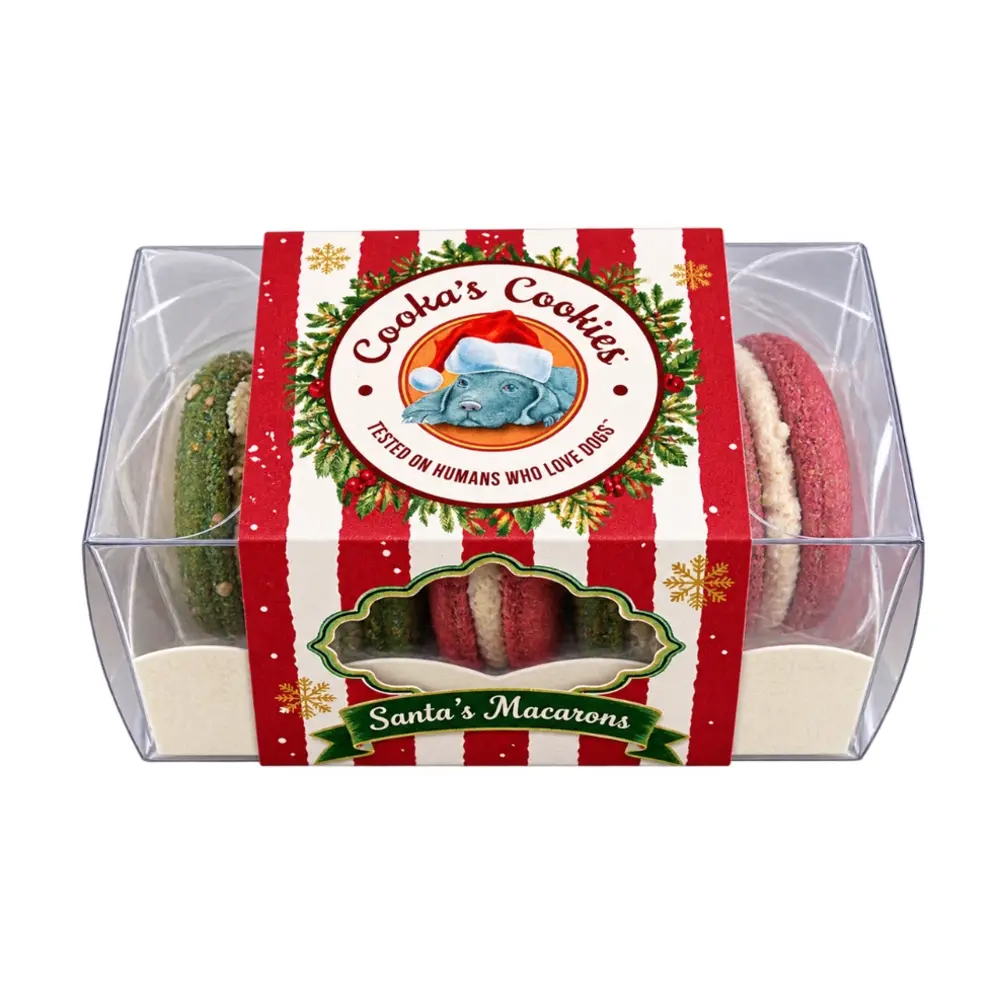 Cooka's Cookies Cooka's Cookies Kerst Doggie Macarons