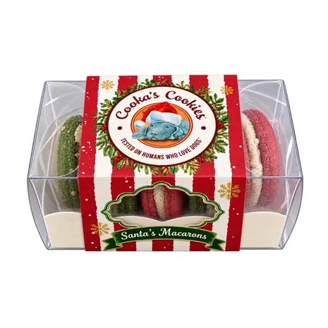 Cooka's Cookies Cooka's Cookies Kerst Doggie Macarons