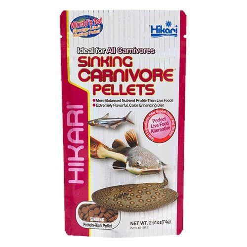 Hikari / Saki Hikari Hikari Sinking Carnivore Pellets 74 gram Hikari / Saki Hikari Hikari Sinking Carnivore Pellets 74 gram