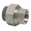 Mega Overgangs koppeling RVS naar PVC - 63 mm - 2" binnendr. Mega Overgangs koppeling RVS naar PVC - 63 mm - 2" binnendr.