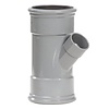 PVC Verloop T-Stuk 45° 110 mm x 50 mm 2 x Manchet / Mof PVC Verloop T-Stuk 45° 110 mm x 50 mm 2 x Manchet / Mof