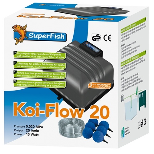 Superfish Air Blow 100 - Pompe à Air Professionnelle Pour Bassins Et Aquariums Jusqu'à 3m