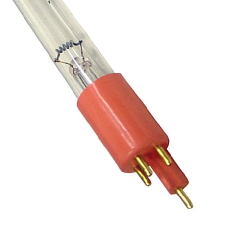UV-C Lamp 75 Watt ( Rood voetje ) short pin - Antonis Vijvers