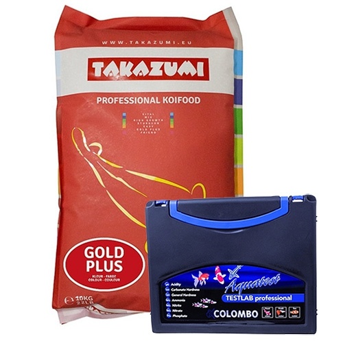 TAKAZUMI GOLD PLUS 4,5 mm - 2,5 kg 4,5 kg & 10 kg Professionelles Koi Futter für Farben & Wachstum