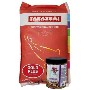 Takazumi Takazumi Gold Plus 10 KG + Koi Muesli 500 gram