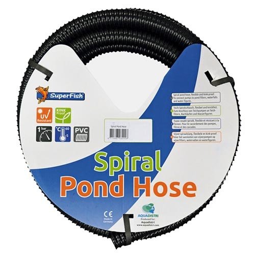 Superfish Zwarte Spiraalslang 25 mm (lengte 10 mtr.) Superfish Zwarte Spiraalslang 25 mm (lengte 10 mtr.)