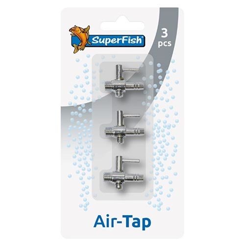 Superfish Superfish RVS Tap kraan 1-Weg blitser 3 st Superfish Superfish RVS Tap kraan 1-Weg blitser 3 st