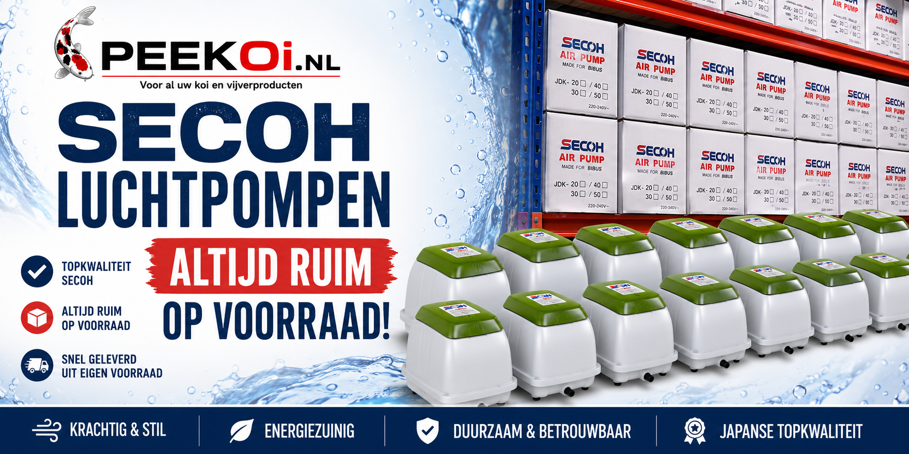 Secoh Luchtpomp kopen – JDK serie & onderdelen