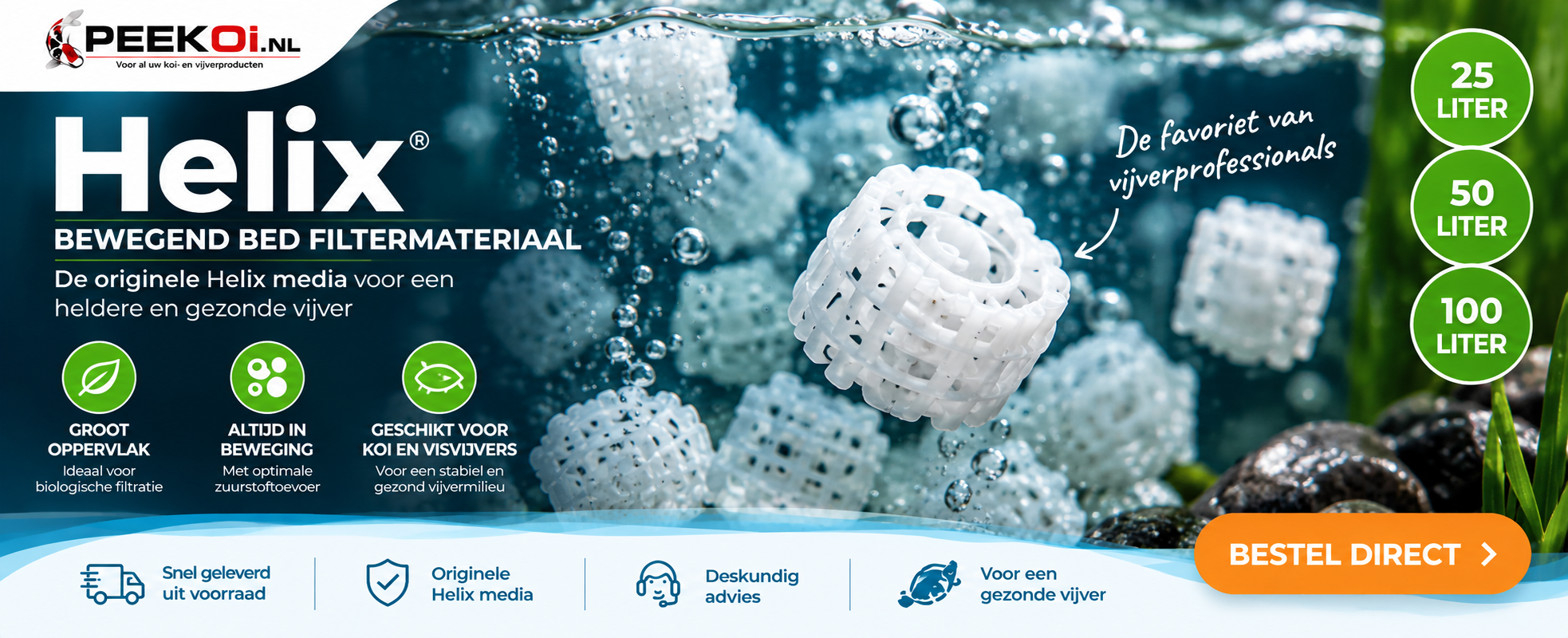 Helix bewegend bed filtermateriaal kopen