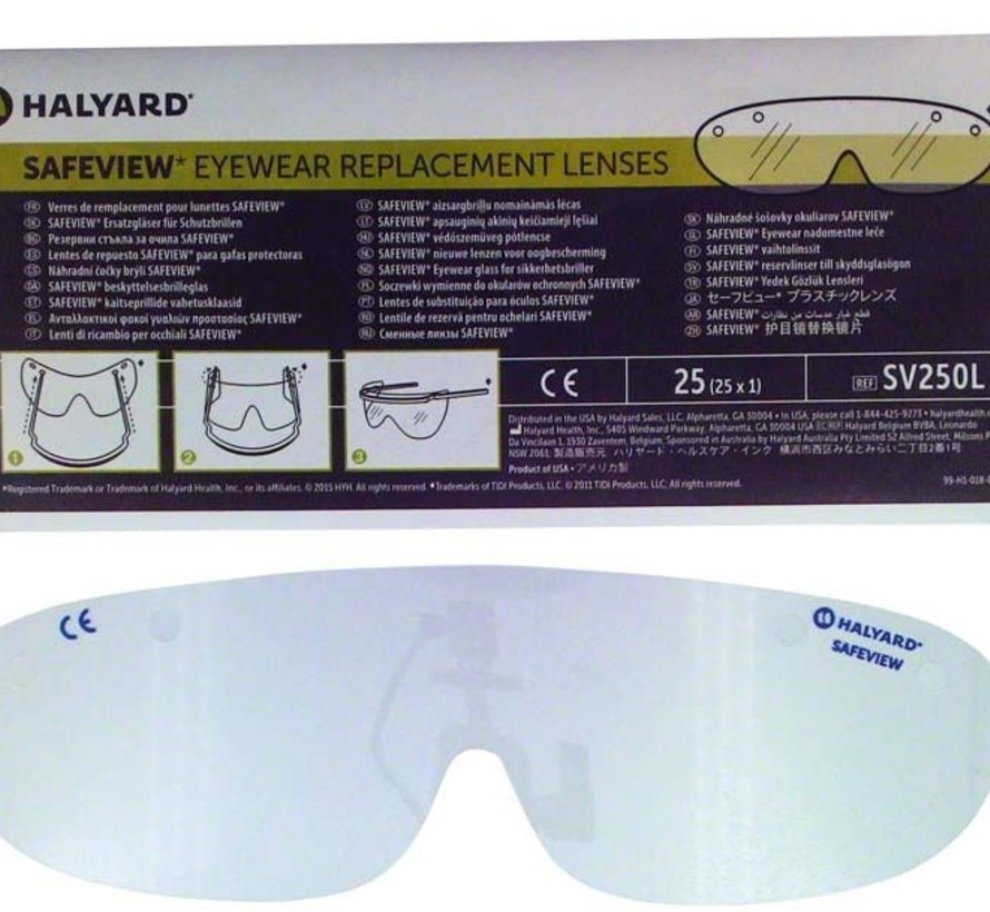 SAFEVIEW Vervangbare lenzen (25 stuks) - SV250L