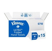 Kleenex Handdoek Kleenex Ultra 3-Laags wit/doos 15x96 vel 6710