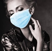 Akzenta MEDISCHE IIR/2R mondmaskers met elastiek blauw 3 laags (50 stuks)