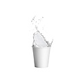 DispoDeals DispoDeals White Cardboard Drinking Cups 180ml (1000 pieces)