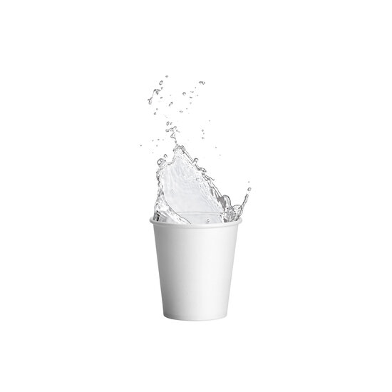 DispoDeals Gobelets en carton blanc DispoDeals 180ml (1000 pièces)