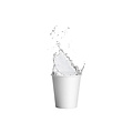 DispoDeals DispoDeals witte kartonnen drinkbekers 180ml (100 stuks)