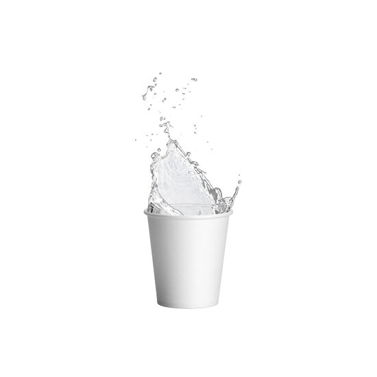 DispoDeals DispoDeals witte kartonnen drinkbekers 180ml (100 stuks)