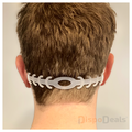 DispoDeals DispoDeals Ohrschoner transparent für Mundmasken mit Gummiband (5 Stück)