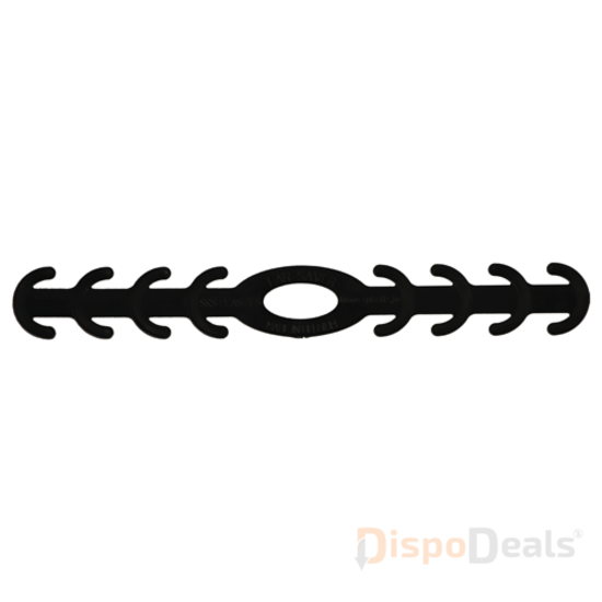 DispoDeals DispoDeals Ear Saver zwart voor mondmaskers met elastieken (1st)