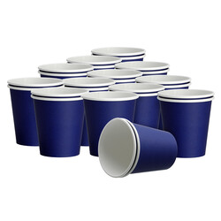 DispoDeals Papptrinkbecher Blau (2x50 Stück)