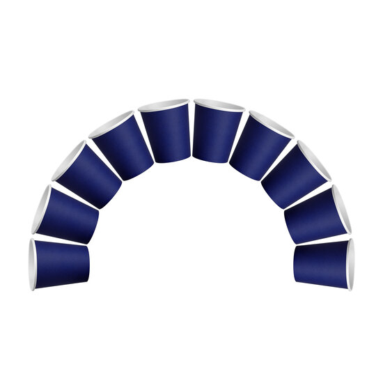 DispoDeals DispoDeals Paper Drinking Cups (PE-coated) 180ml blue (2x50 pcs)