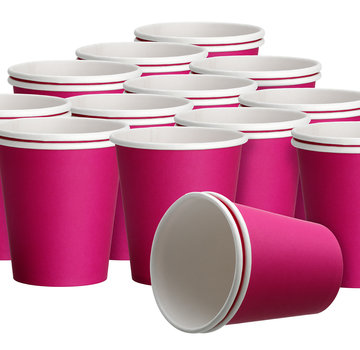 DispoDeals DispoDeals Papieren drinkbekers fuchsia (2x50 stuks)