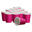 DispoDeals Gobelets en papier DispoDeals (revêtement PE) 180ml fuchsia (2x50 pièces)