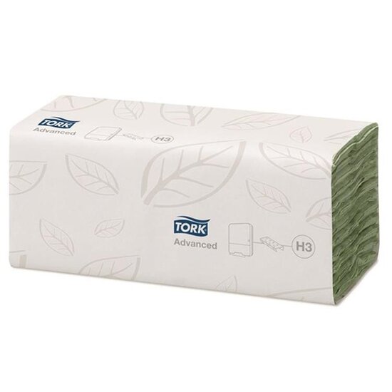 Tork Tork® Advanced handdoeken 31x25cm c-vouw (2-laags) groen - H3-systeem - 290281
