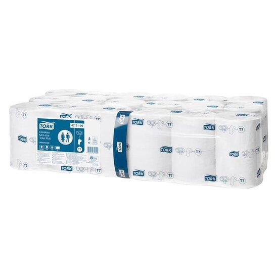 Tork Tork® Advanced Coreless Mid-Size Toilet Paper (2-ply) - T7 system - 472199
