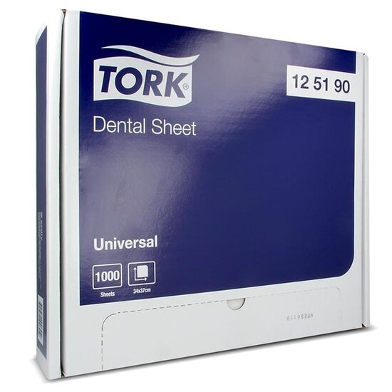 Tork Tork® Dental Sheets 34x37cm 1-ply (1000 pcs) - 125190
