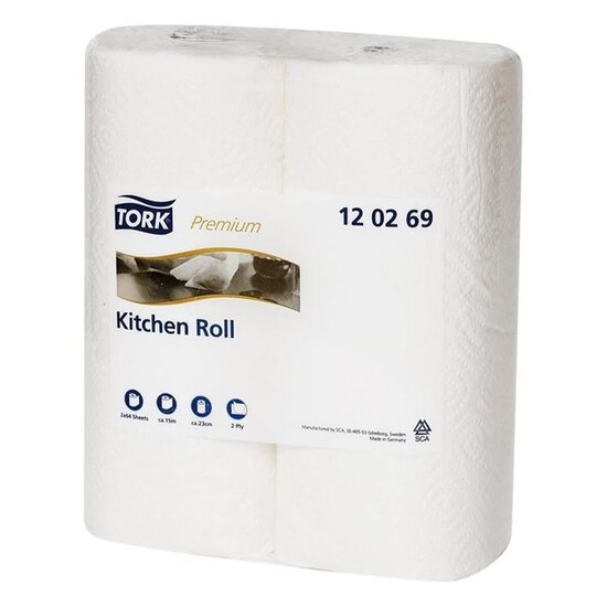 Tork Tork® Extra Saugfähiges Premium Küchenpapier 24x23cm (2-lagig) - 120269