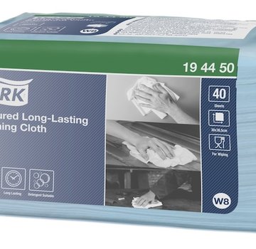 Tork Tork® Coloured Long-Lasting Reinigingsdoeken Blauw (19,3x16cm) - 40st - 194450