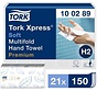 Tork Xpress® Premium zachte handdoeken 21,2x25,5cm multifold (2-laags) - 21x150st - 100289