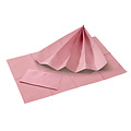 DispoDeals Serviettes dentaires DispoDeals avec film PE 33x45cm (3 couches) - rose