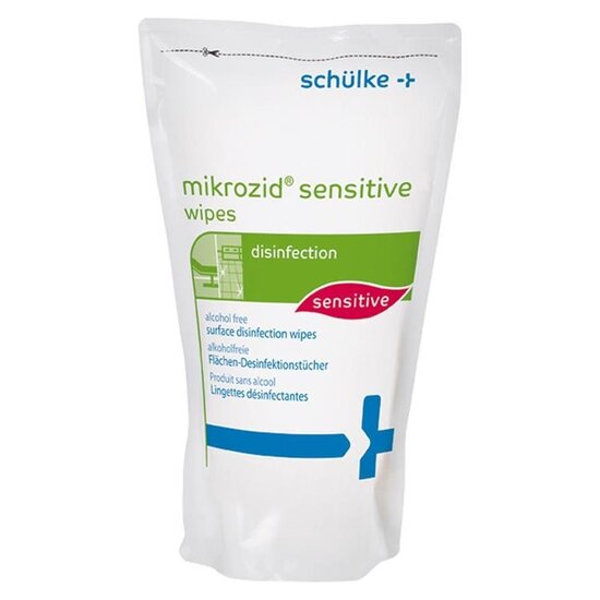 Schülke Lingettes mikrozid® sensitive sans alcool (200 pièces)