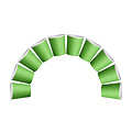 DispoDeals DispoDeals Paper drinking cups (PE-coated) 180ml - fresh green (1000 pcs)