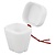 DispoDeals DispoDeals Tooth box white with cord (12 pieces)