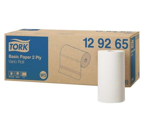 Tork Tork® Basic Paper poetspapier 28x23cm rol (2-laags) 10st - 129265