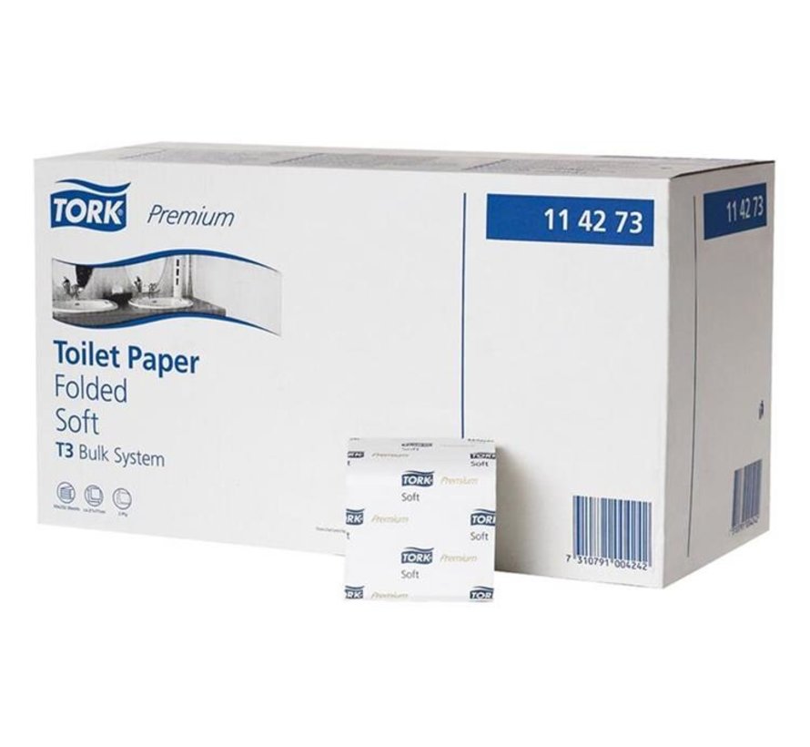 Tork® Premium Zacht Gevouwen Toiletpapier (2-laags) 30 rollen - 114273
