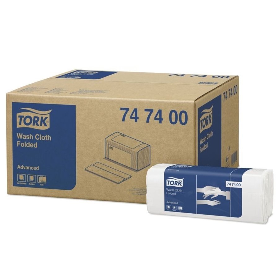 Tork® Advanced wasdoeken 19x25cm (4-laags) - 747400