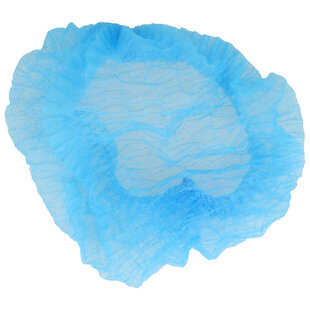 DispoDeals Haarnetz blau 100 Stück Größe L (ø52cm) - 3212