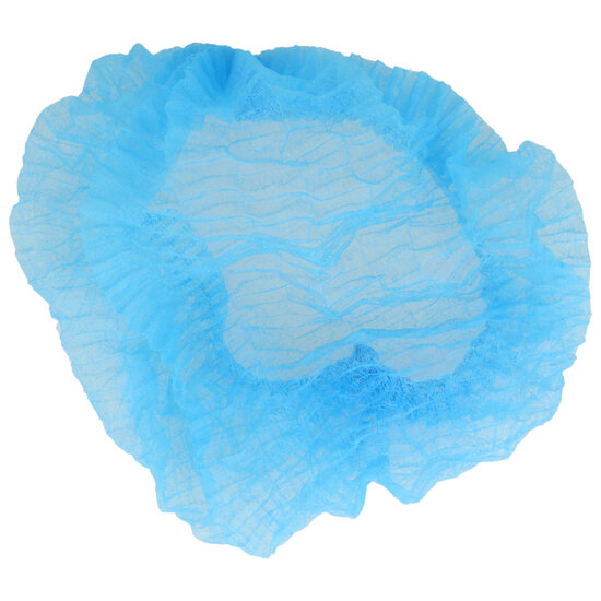 DispoDeals DispoDeals Haarnetz blau 100 Stück Größe L (ø52cm) - 3212