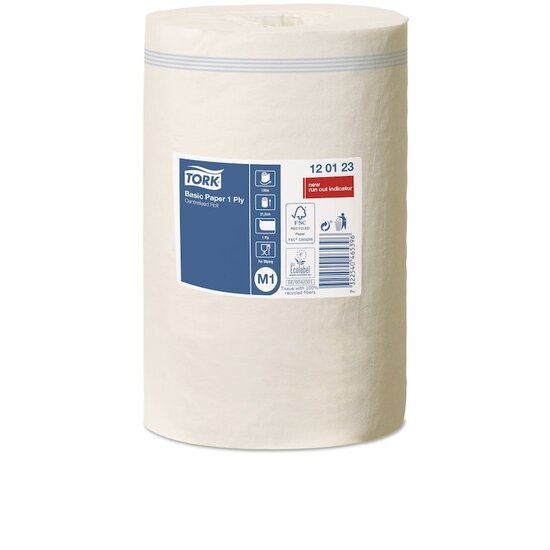 Tork Tork® Basic Mini Centerfeed wiping paper 21.5cmx120m Z-fold (1-ply) - M1 system - 120123