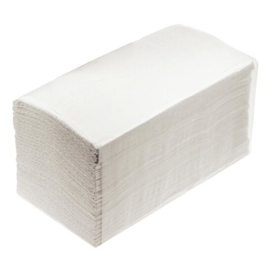 DispoDeals DispoDeals handdoeken 3-laags 21,5x41,5cm wit (20x100 stuks)