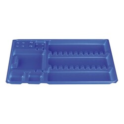 DispoDeals Disposable Instrument Trays 28x18cm blue