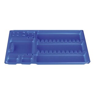 DispoDeals Disposable Instrument Trays 28x18cm blue