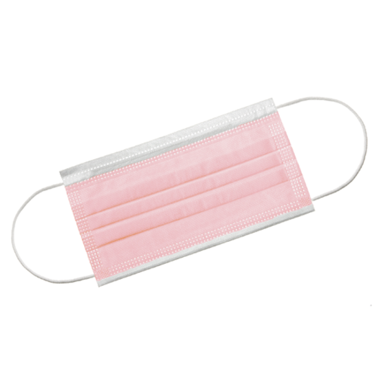Akzenta Medische Akzenta TOPMASK roze IIR/2R mondmaskers met elastiek 50 stuks
