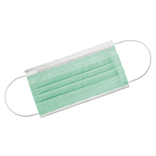 Akzenta Masques médicaux verts Akzenta TOPMASK IIR/2R avec élastique 50 pièces