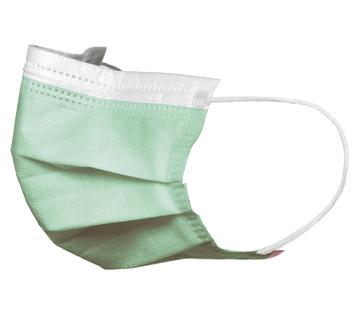 Akzenta Medische Akzenta TOPMASK groene IIR/2R mondmaskers met elastiek 50 stuks